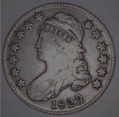1823 Capped bust Half dollar