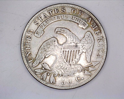 1836 Capped Bust Half Dollar-Lettered Edge