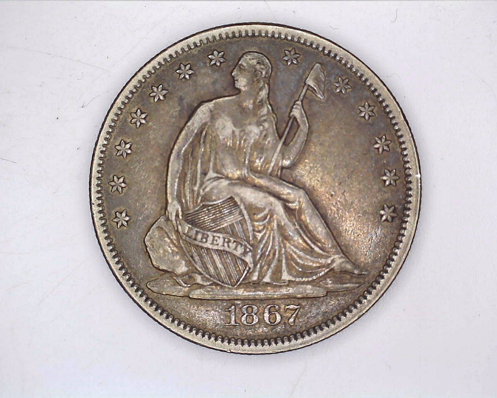 1867 Seated Liberty Half Dollar