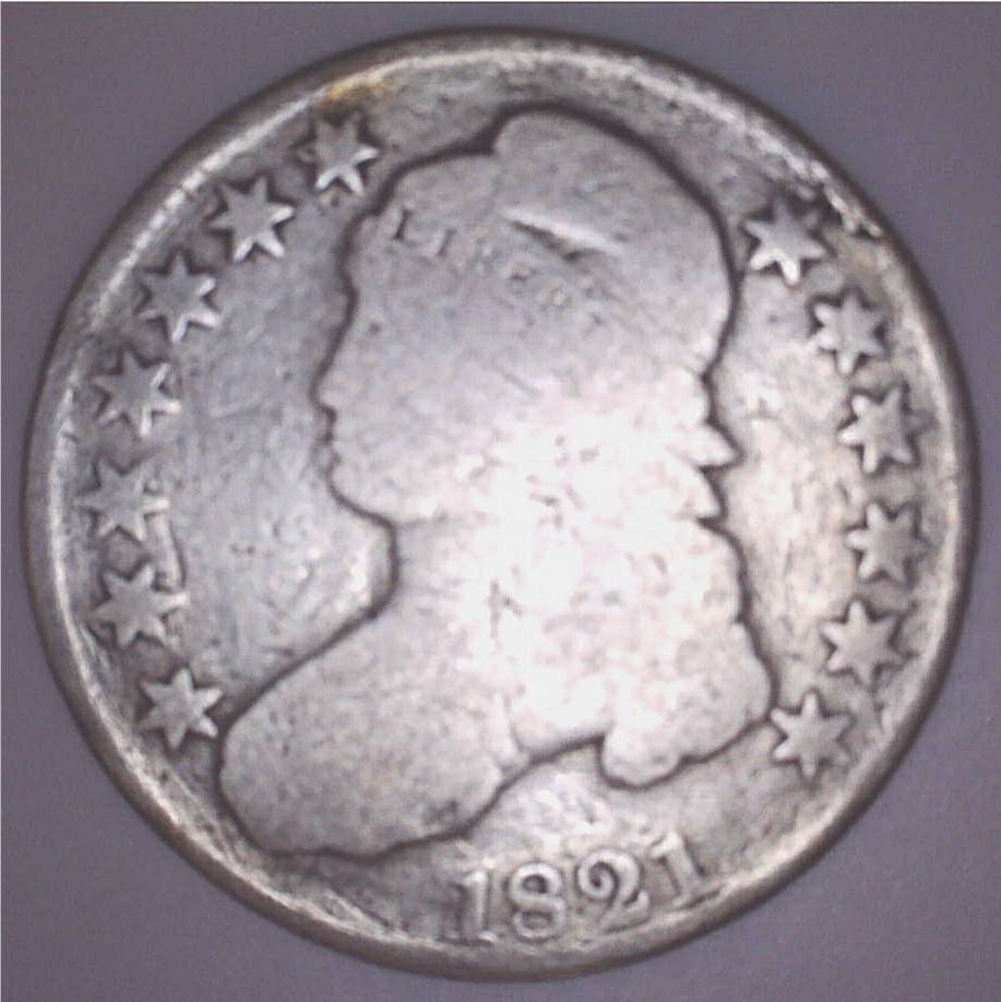 1821 Capped Bust Half Dollar