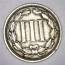1868 3 Cent Nickel