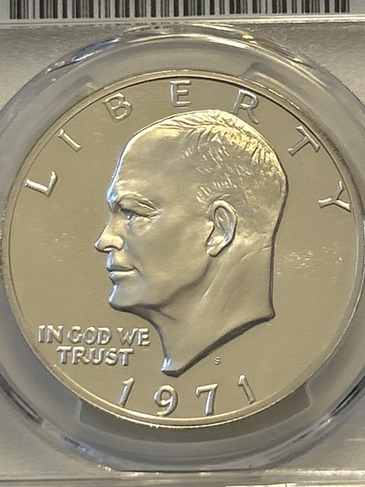 1971-S Proof Eisenhower Dollar PR69 Cameo