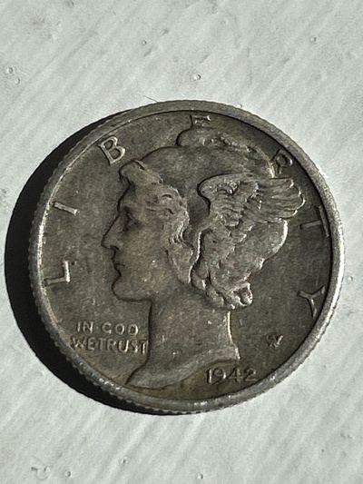 1942 S Mercury Dime