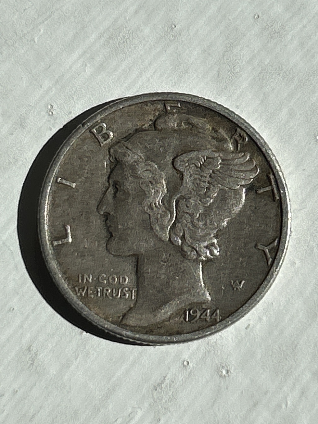 1944 S Mercury Dime